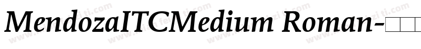 MendozaITCMedium Roman字体转换